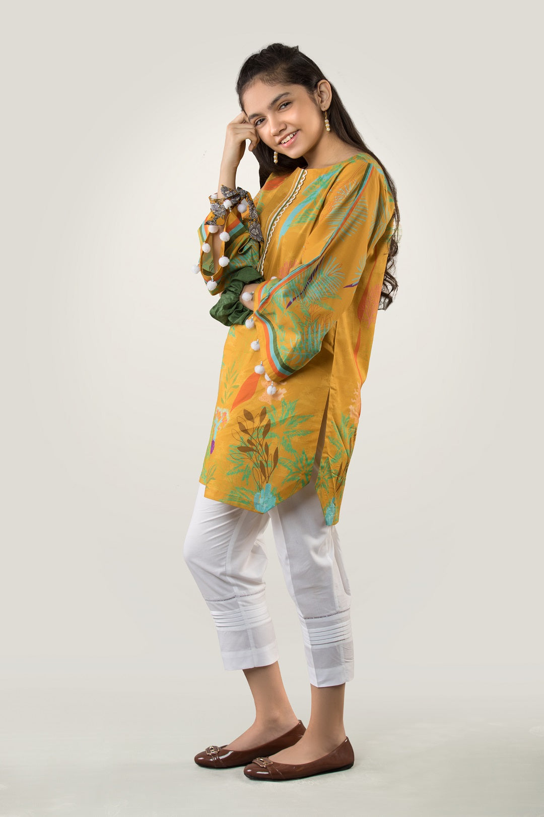PRKT-046 POP ART Digital Printed Lawn Shirt & Cotton Trouser