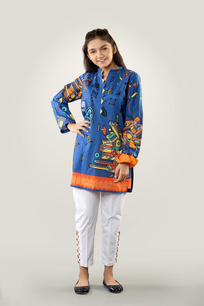PRKT-048 POP ART Digital Printed Lawn Shirt & Cotton Trouser