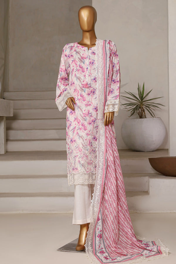 Amyrah By Sada Bahar Stitched 3 Piece Emb Festive Vol-02 Collection'2025-CKD-1056-Pink