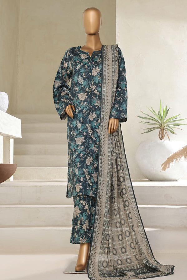 Sada Bahar Stitched 3 Piece Printed Lawn Vol-05 Collection'2025-PR-9560-Green