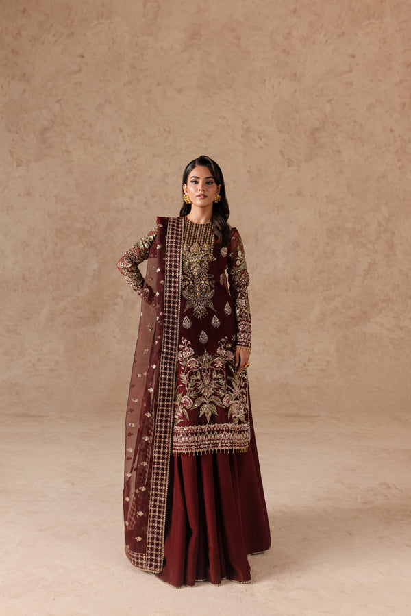 Cherie By Imran Ramzan Unstitched 3 Piece Luxury Formals Collection'2025-Ruby Dream