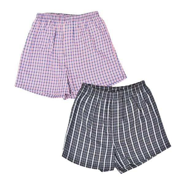 Studio By Arj Sebastian Men's Pack OF 2 Milano series of Boxer/Short like Cotton Pre-shrink permanent color super soft loose fit relaxer Underwear/Sleepwear