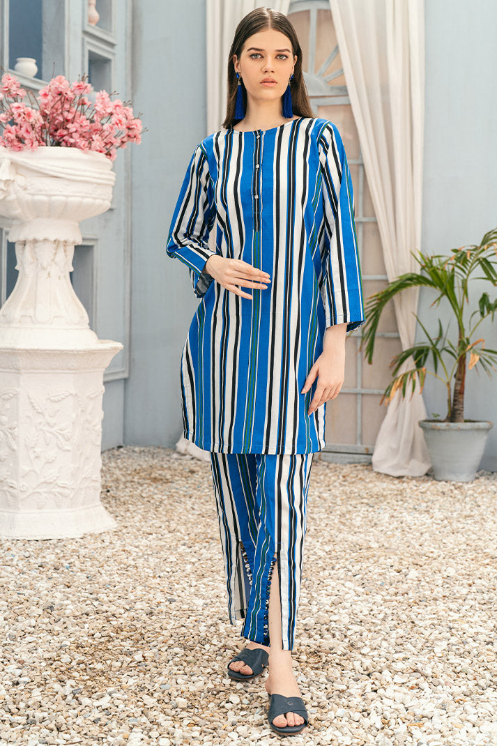 2 pc Printed Trendy Tunic Top Suit TG-010