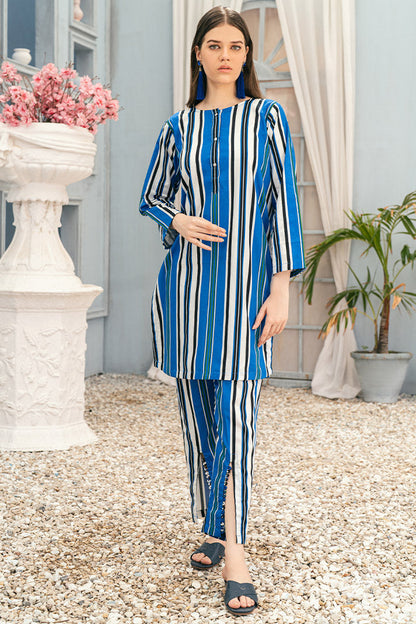 2 pc Printed Trendy Tunic Top Suit TG-010