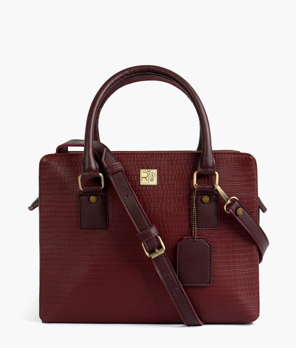 RTW Creation - Burgundy mini duffle bag