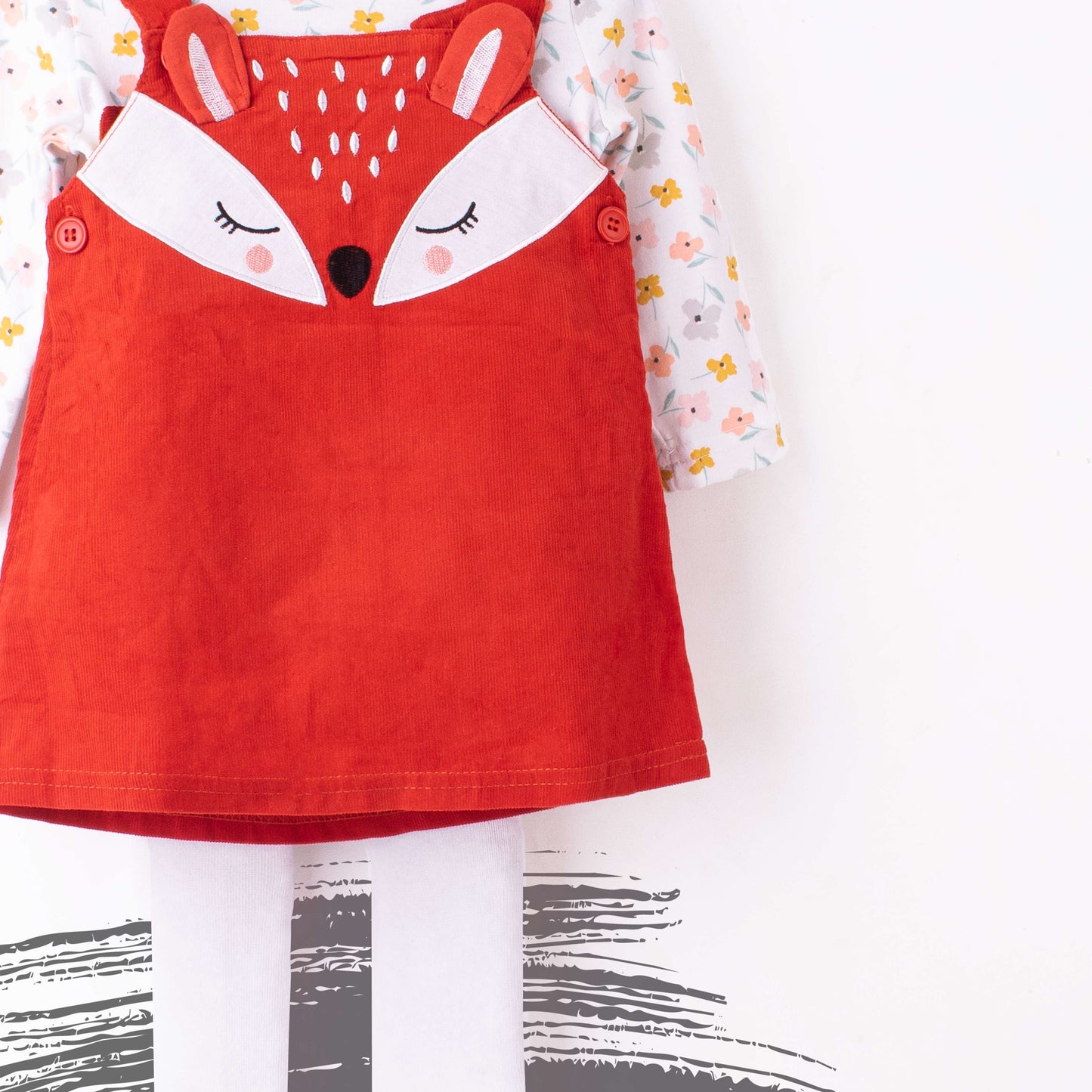 Baby Girl 3 Piece Set Red Fox