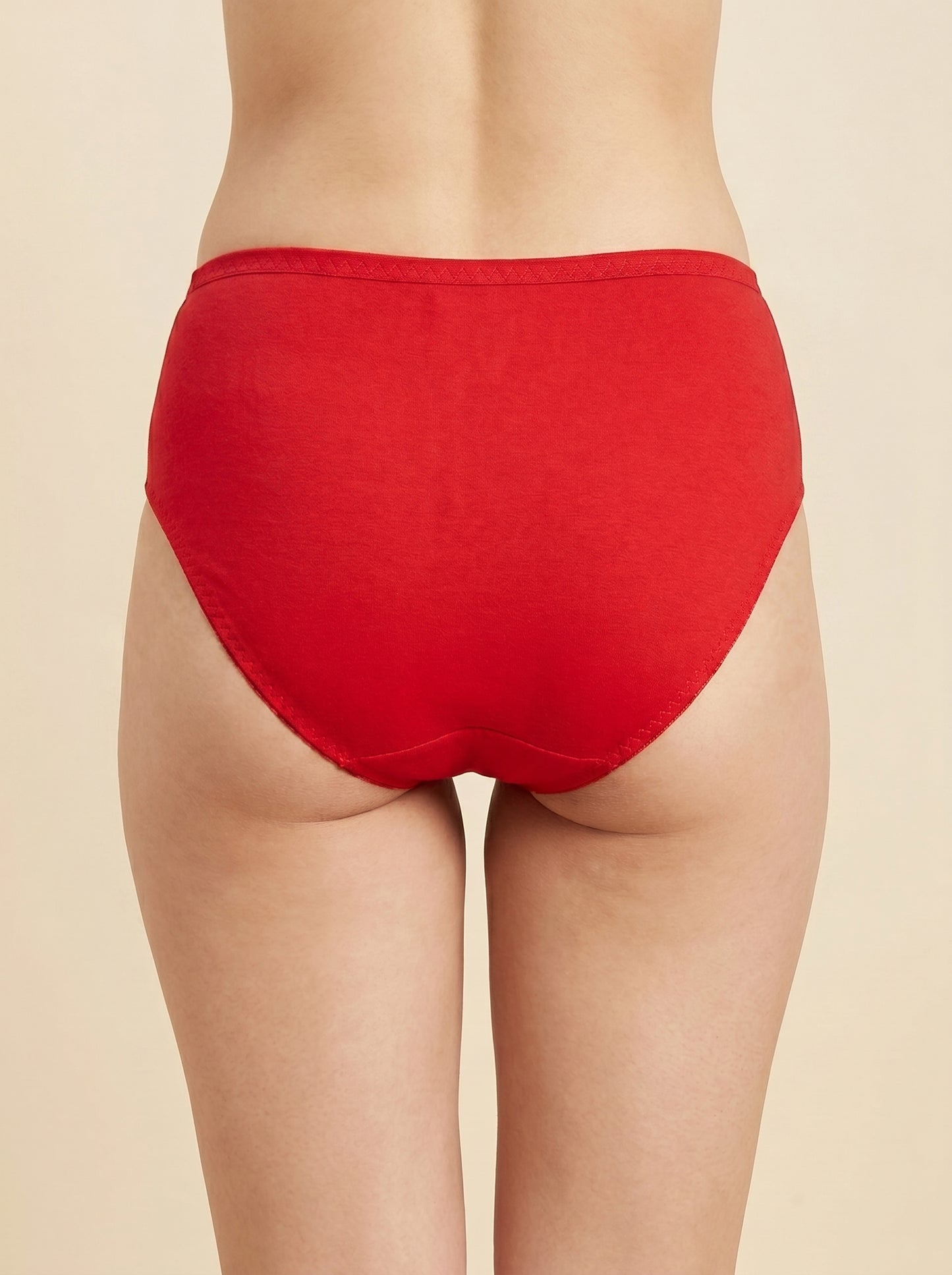 SILKIE Smart Fit, Super Soft Polyester Jersey Panty, Red