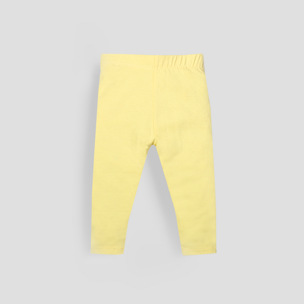 Baby Girl Plain Lemon Tights
