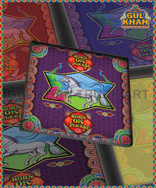 Horn Ok Please Printed Coaster Design