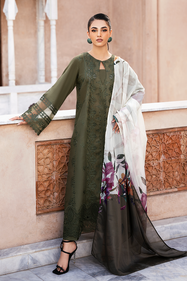 Mizaj By Esra Stitched 2 Piece Luxury Lawn Collection-LX-24-10