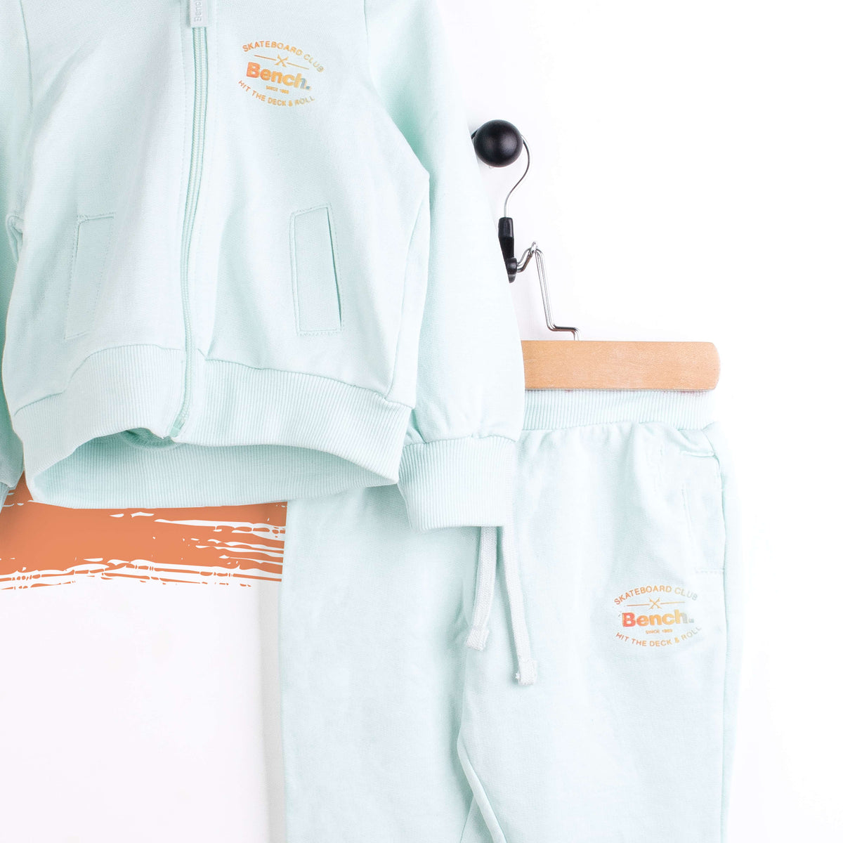 Bench Girl 2 Piece Sea Green Track Suit with hoodie