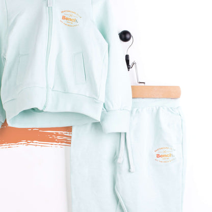 Bench Girl 2 Piece Sea Green Track Suit with hoodie
