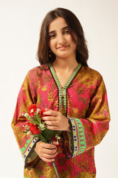 01 PCS Digital Printed Kurti SKU: WRTW-008