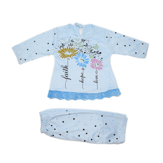 Baby printed dress. Age 0 to 6 months. -1