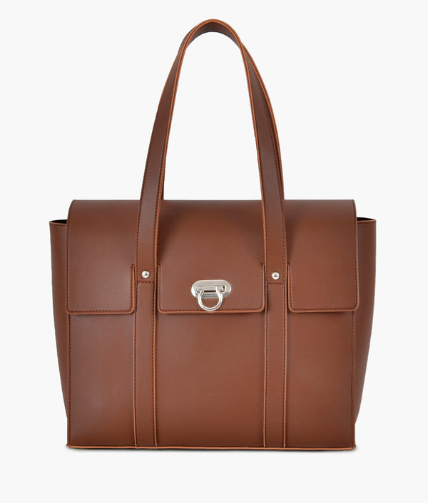RTW Creation - Brown carry-all satchel bag