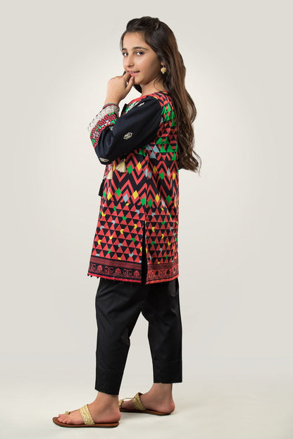 PRST-054 Embroidered Digital Printed Lawn Shirt & Cotton Trouser