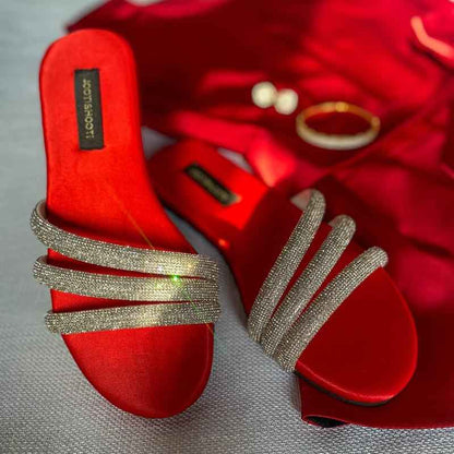 Red Lovestruck Slides