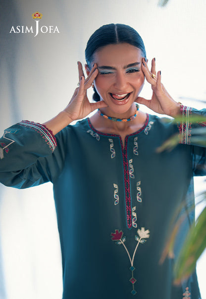 AJSBDP-02 Embroidered Lawn Stitched 2pcs