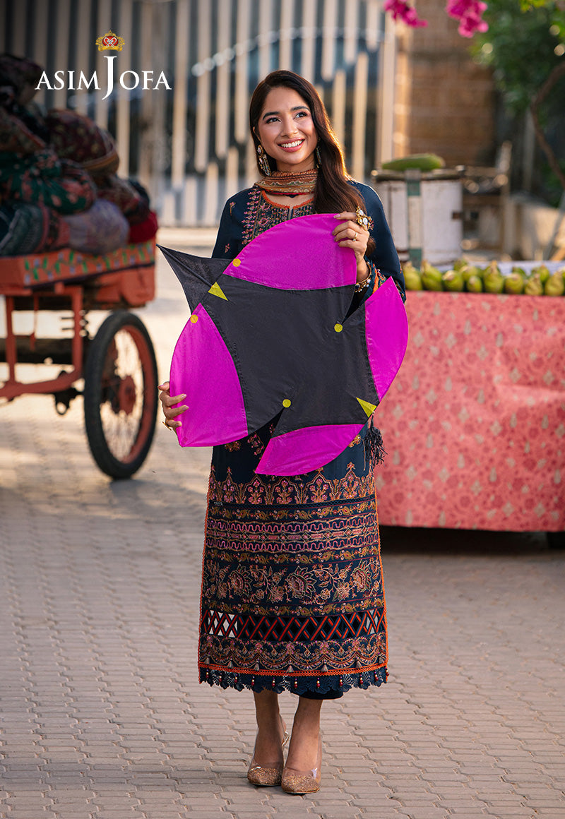 AJAR-36 EMBROIDERED LAWN 3 PCS