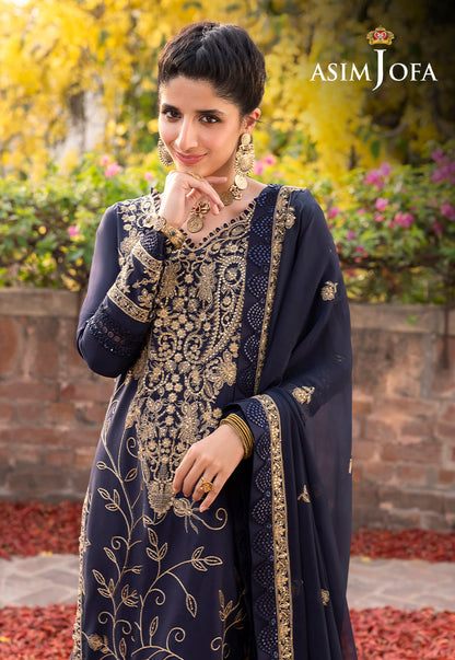 AJSW-15 EMBROIDERED LAWN SILK 3 PCS
