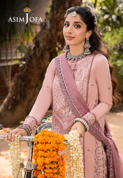 AJSW-29 EMBROIDERED LAWN SILK 3 PCS