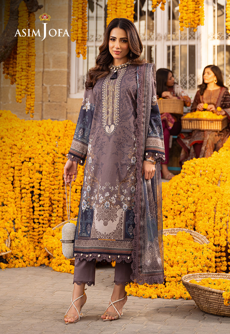 AJARP-07 EMBROIDERED JACQUARD STITCHED 3 PCS