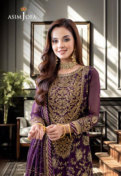 AJJM-06 EMBROIDERED CHIFFON 3 PCS