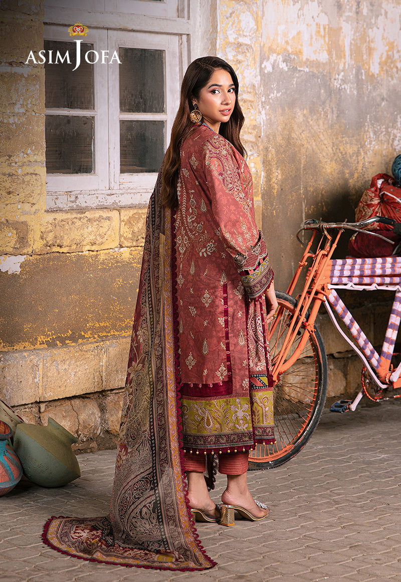 AJARP-17 PRINTED LAWN STITCHED 3 PCS