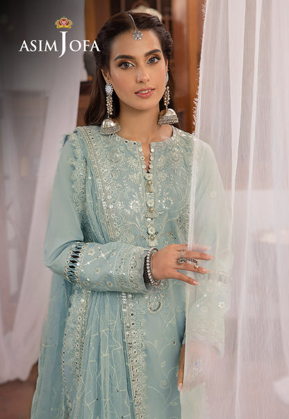 AJSW-12 EMBROIDERED LAWN SILK 3 PCS