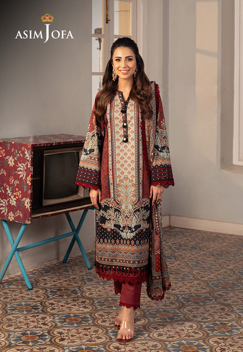 AJARP-26 PRINTED LAWN STITCHED 3 PCS