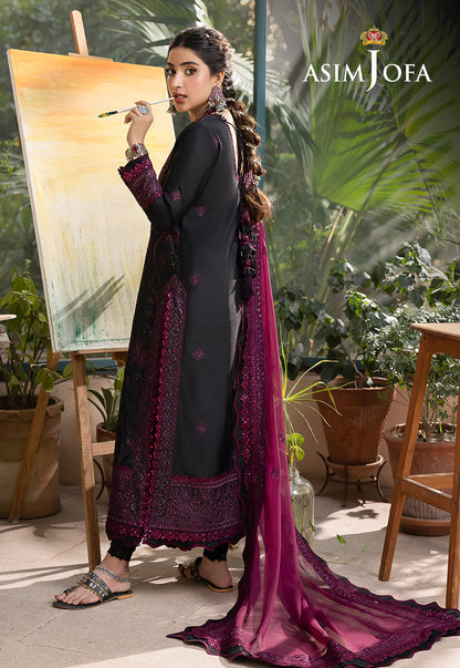 AJSW-16 EMBROIDERED LAWN SILK 3 PCS