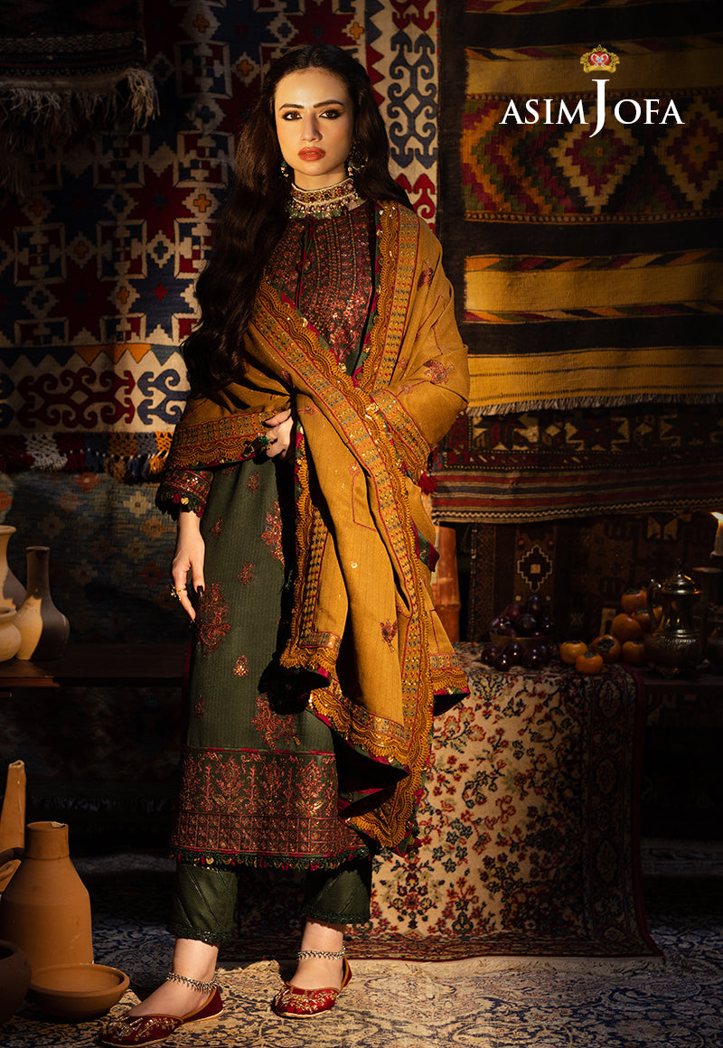 AJKT-10 EMBROIDERED SELF TWILL 3 PCS