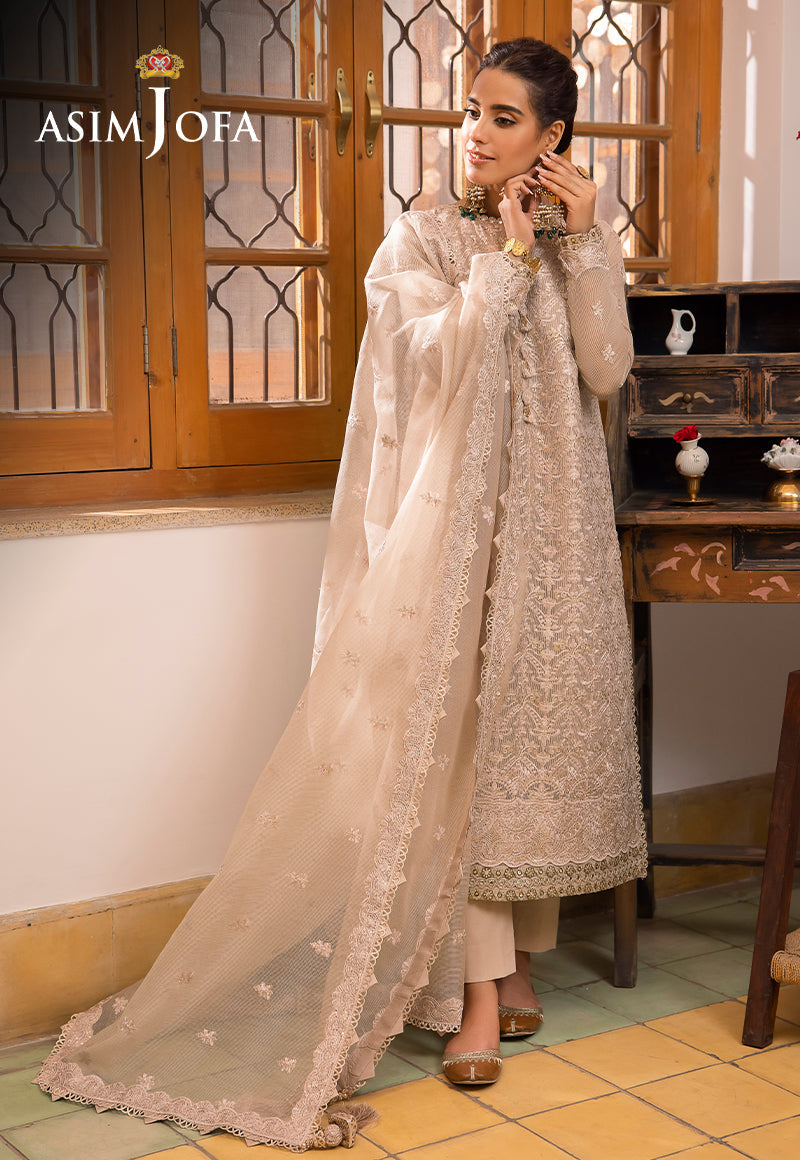 AJSW-21 EMBROIDERED COTTON NET 3 PCS