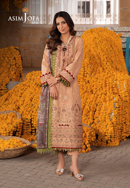 AJAR-31 EMBROIDERED JACQUARD 3 PCS