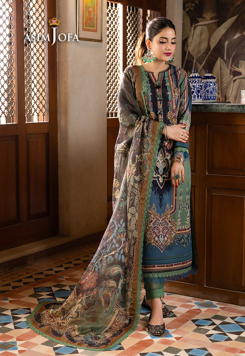 AJRWP-24 PRINTED PREMIUM WINTER COTTON STITCHED 3 PCS