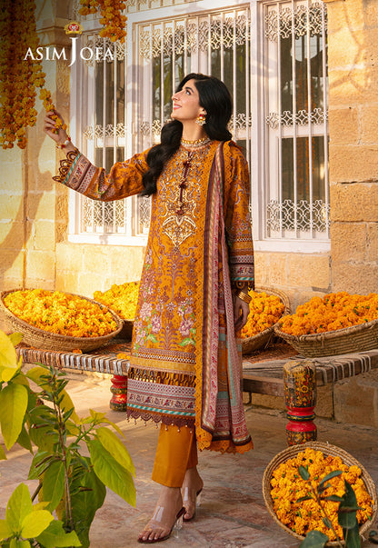 AJAR-15 EMBROIDERED LAWN 3 PCS