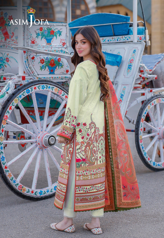 AJPL-06 PRINTED ARABIC LAWN 3 PCS