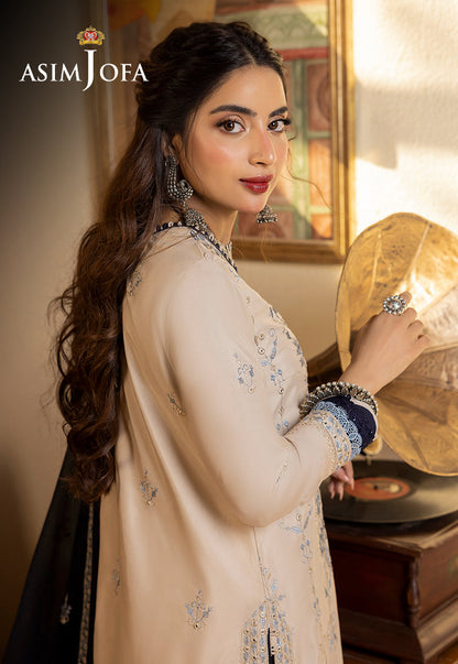AJSW-17 EMBROIDERED LAWN SILK 3 PCS
