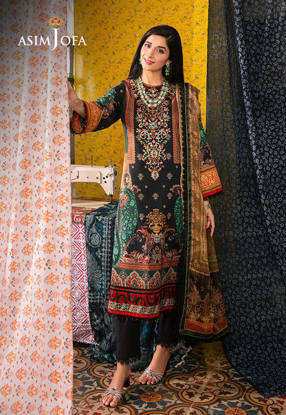 AJARP-18 PRINTED LAWN STITCHED 3 PCS