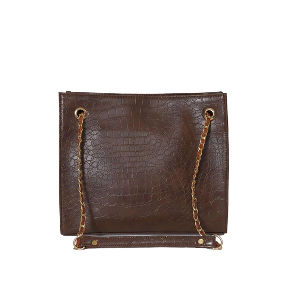 Bag X Crocodile Tote Choco