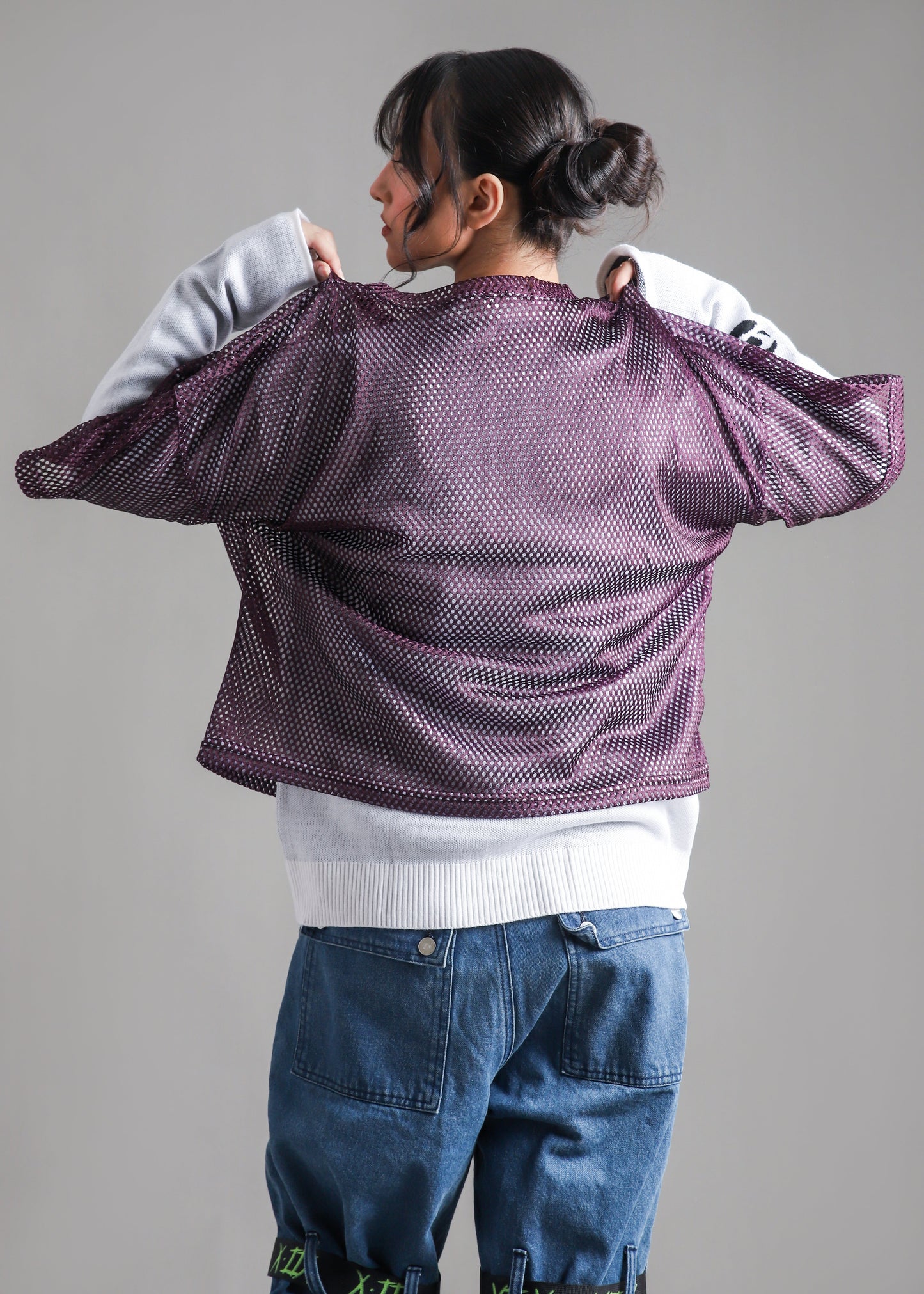 Mesh Oversized Boxy T-Shirt