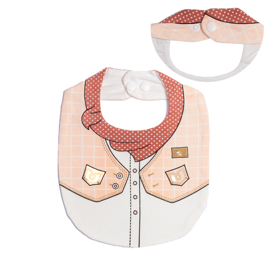 Baby Boy Fancy Bib Peach Formal