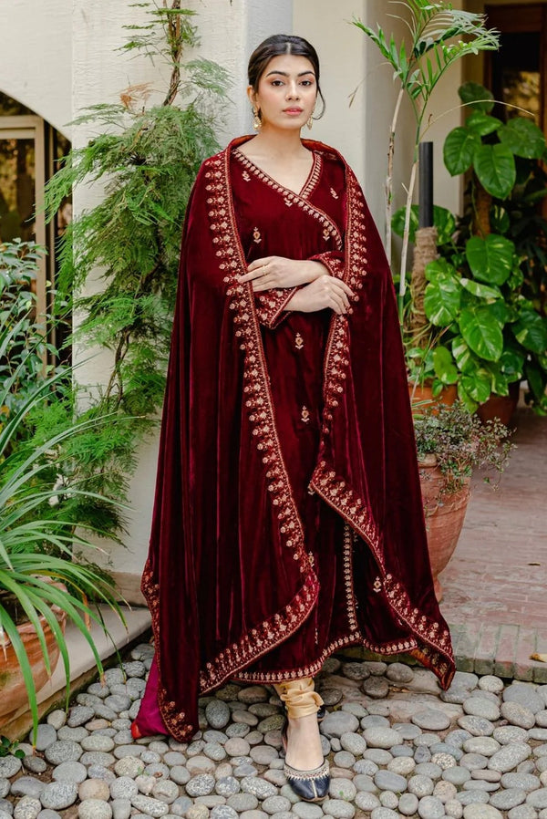 Velvet By Mannat Clothing Stitched Collection-Angrakha