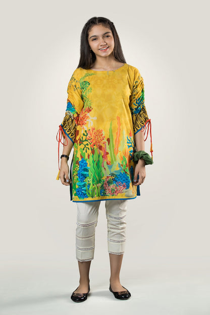 PRKT-042 POP ART Digital Printed Lawn Shirt & Cotton Trouser