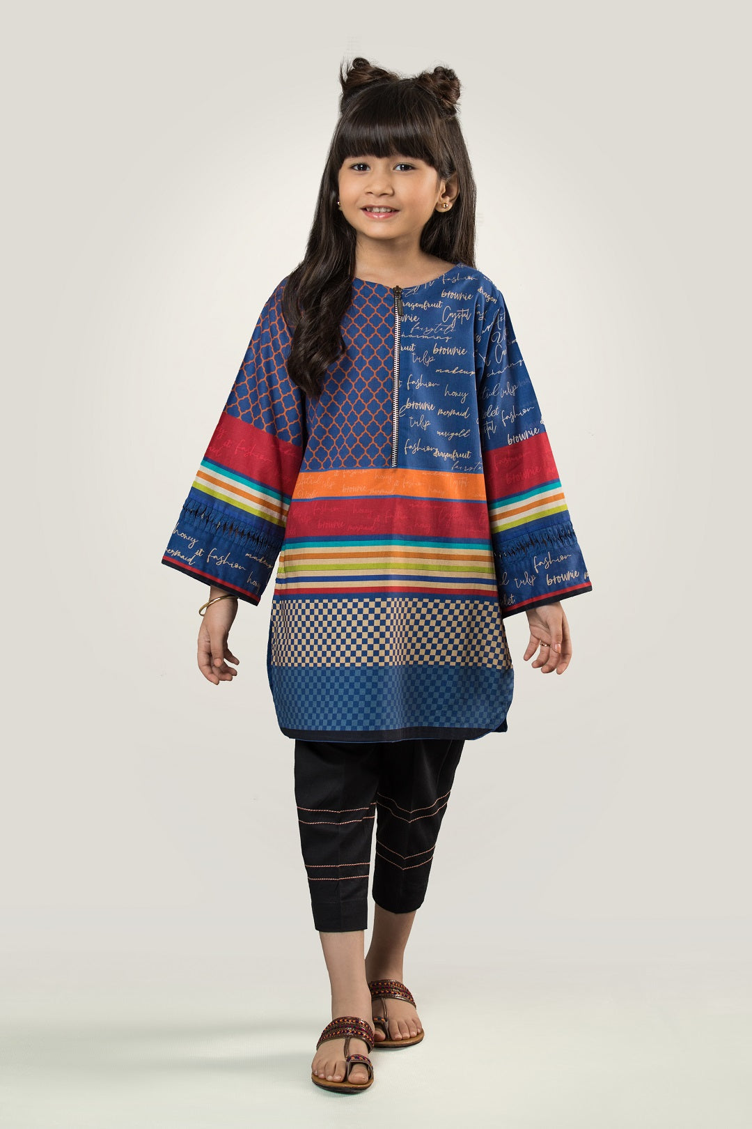 PRKT-020 POP ART Digital Printed Lawn Shirt & Cotton Trouser