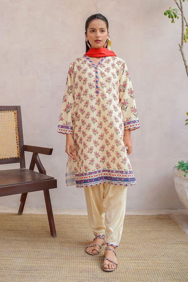 Ochre Clothing Girls Full Suits Swiss Lawn Digital Printed 3 Pc Suit