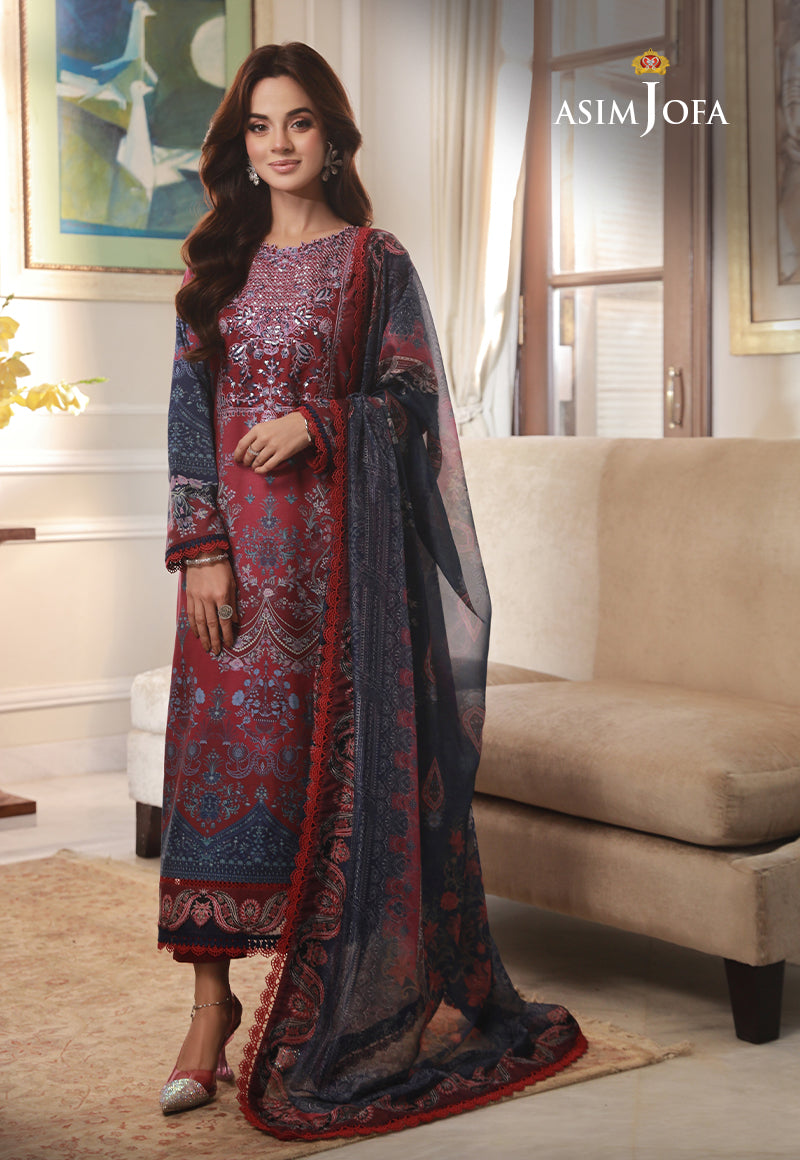 AJAS-07 EMBROIDERED CAMBRIC (3-Pcs)