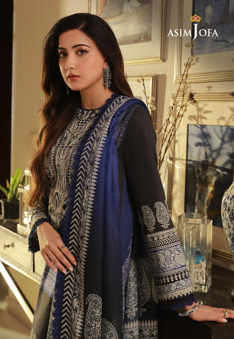 AJAS-09 EMBROIDERED CAMBRIC (3-Pcs)