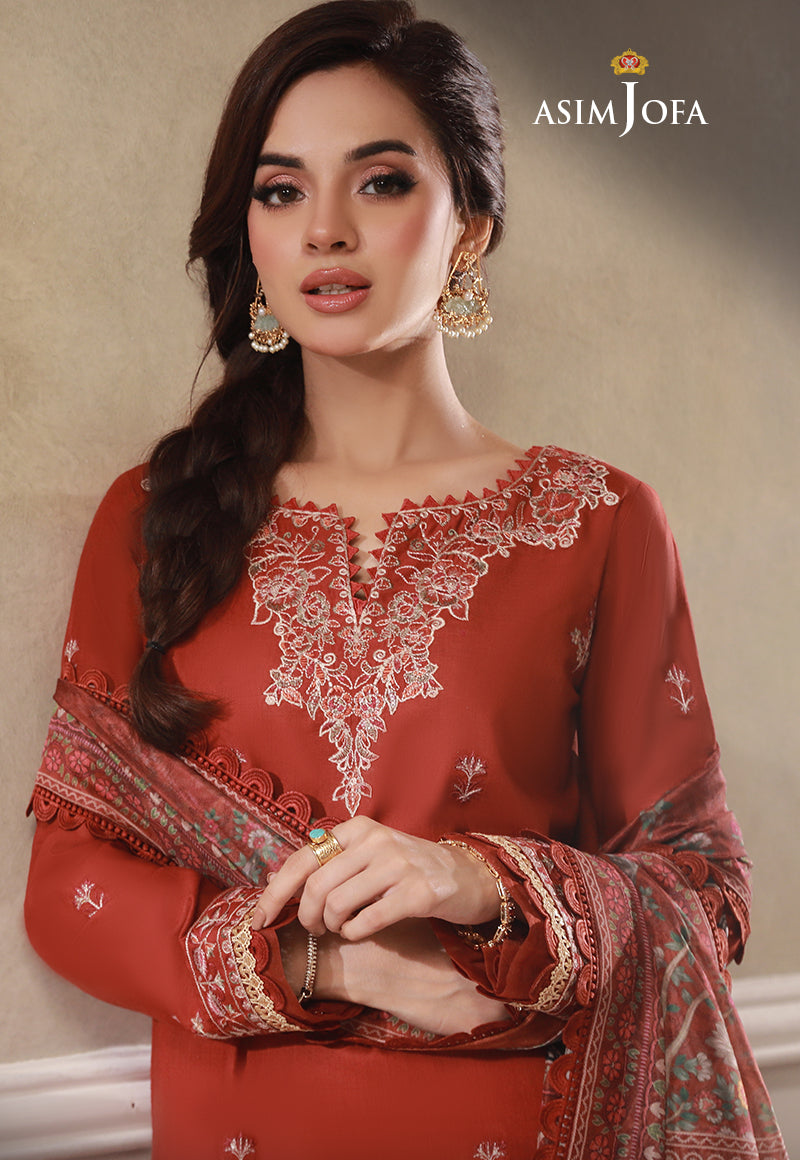 AJAS-23 EMBROIDERED CAMBRIC (3-Pcs)