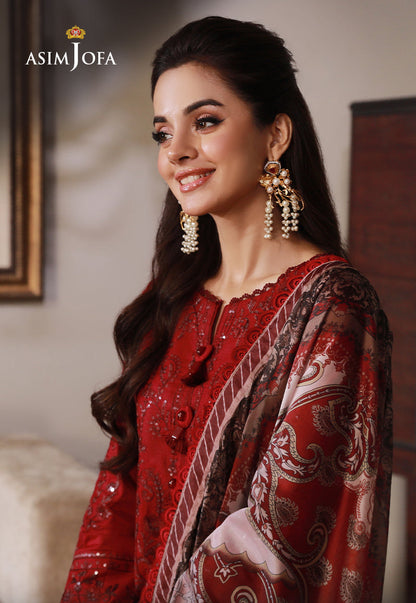 AJAS-25 EMBROIDERED CAMBRIC (3-Pcs)